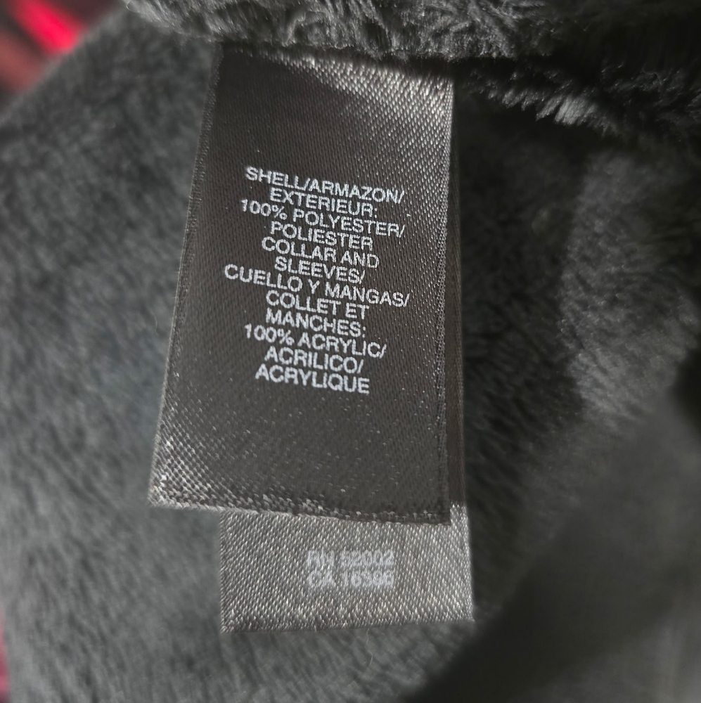 Claiborne Black Jacket - Faux Suede and Knit Materials - Size Large - Picture 6 of 6